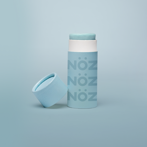 Front view of the blue Noz sunscreen